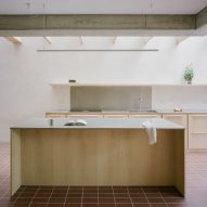 Kitchen island in Herne Hill House extension by TYPE
