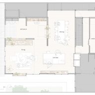Floor plan, House in Honjo by Jorge Almazán Architects