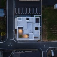Aerial view of House in Yanakacho by KACH