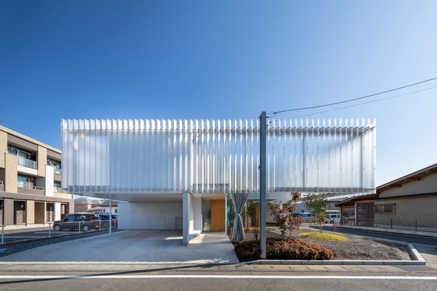 Japanese house with polycarbonate cladding