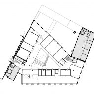 Second floor plan of University of the Arts Helsinki by JKMM Architects