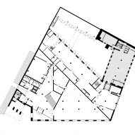 Ground floor plan of University of the Arts Helsinki by JKMM Architects