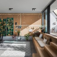 Sun terrace inside La Serenissima house by Valentino Architects