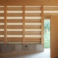 Wooden barn interior by Johan Sundberg