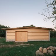 Wooden barn exterior