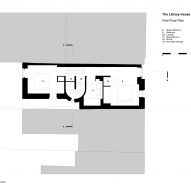 First floor plan of Library House by Macdonald Wright Architects.
