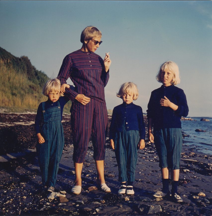 Nanna Ditzel and her children.