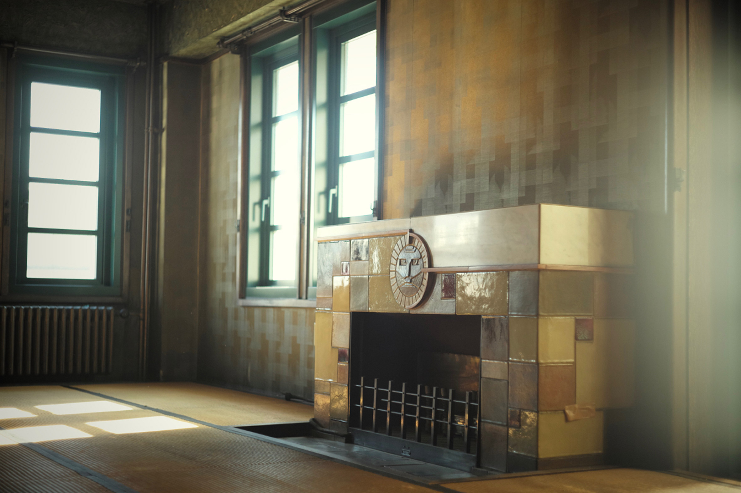 Fireplace in former Nintendo headquarters in Kyoto