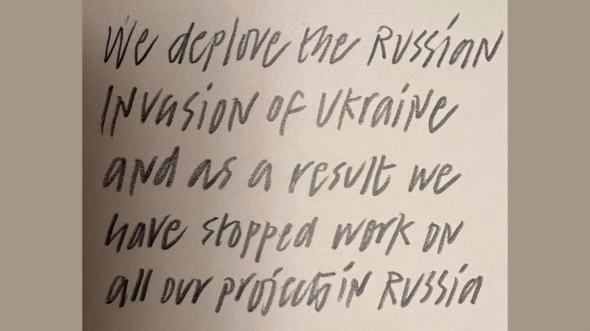 Norman Foster Ukraine invasion statement