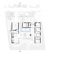 Main level floor plan of Bilgola Beach House by Olson Kundig Architects