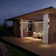 Pavilion H outdoor seating area by Kettal