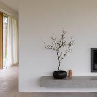 White-walled living room