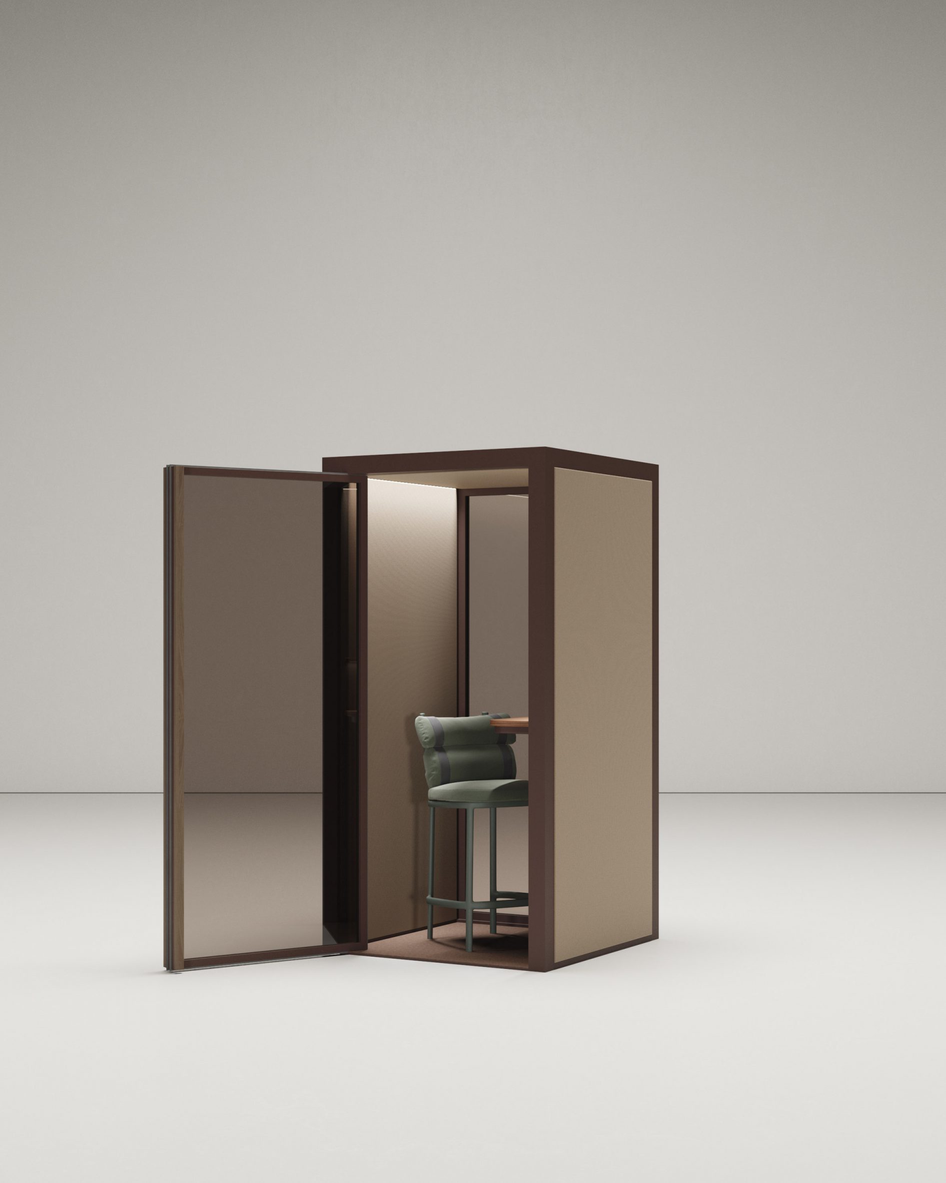 Phonebooth meeting pods designed by furniture brand Kettal