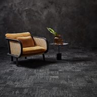 Grey-hued Raw Elements carpet tiles