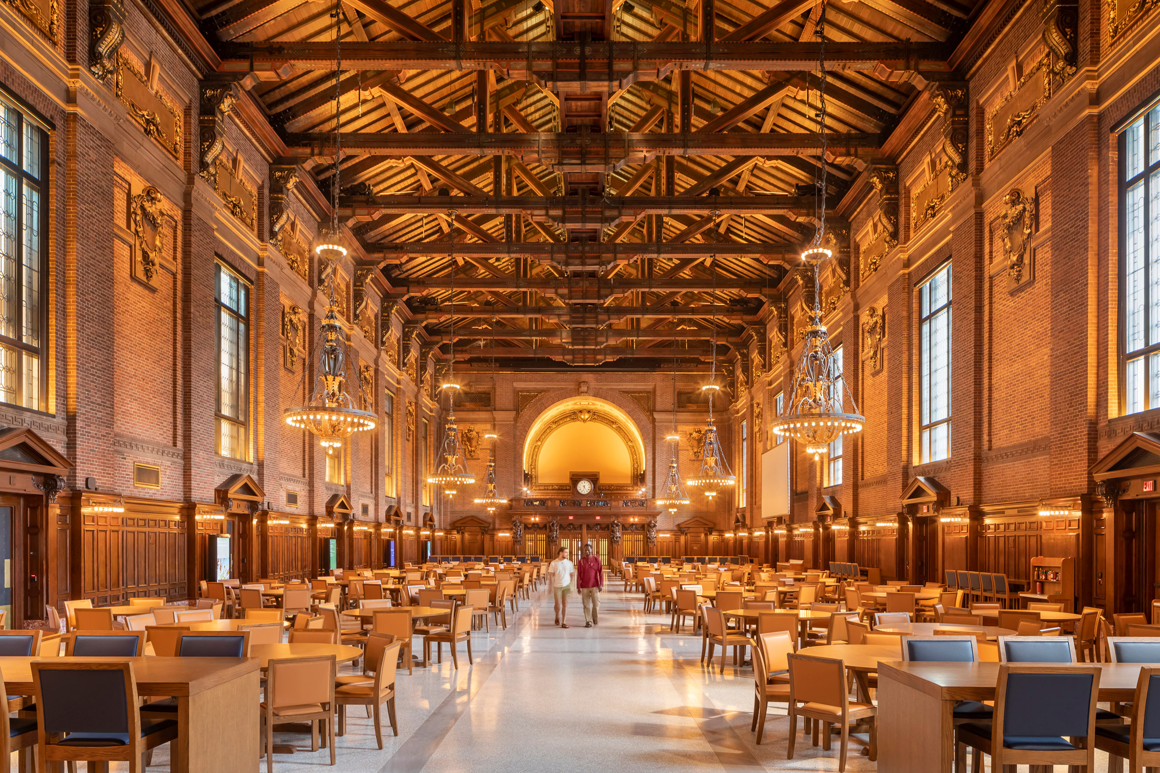 A large dining hall at Yale University