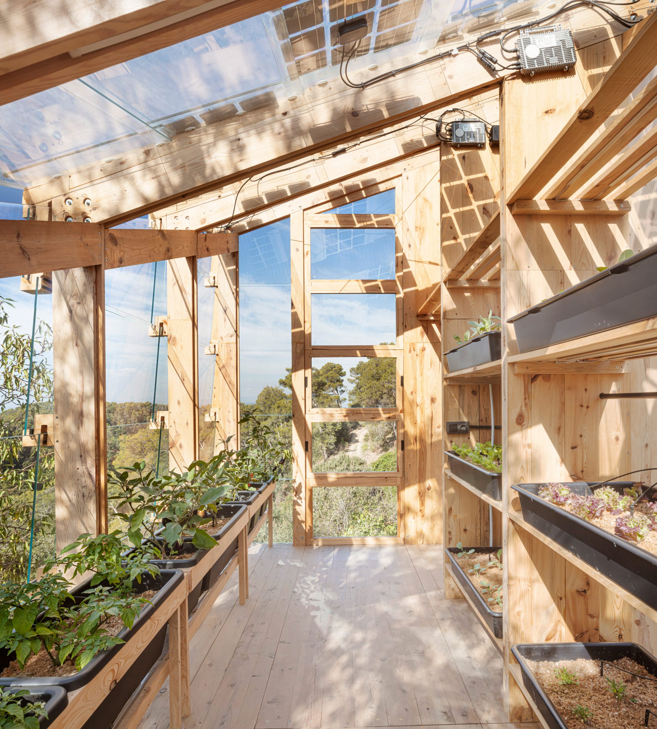 Interior image of Solar Greenhouse