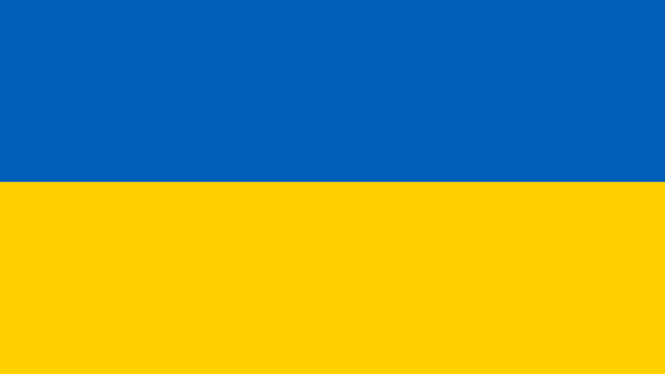 Pantone yellow and blue Ukraine design
