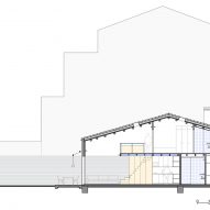 Section of 105JON by Vallribera Arquitectes
