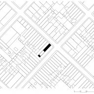 Site plan of 105JON by Vallribera Arquitectes