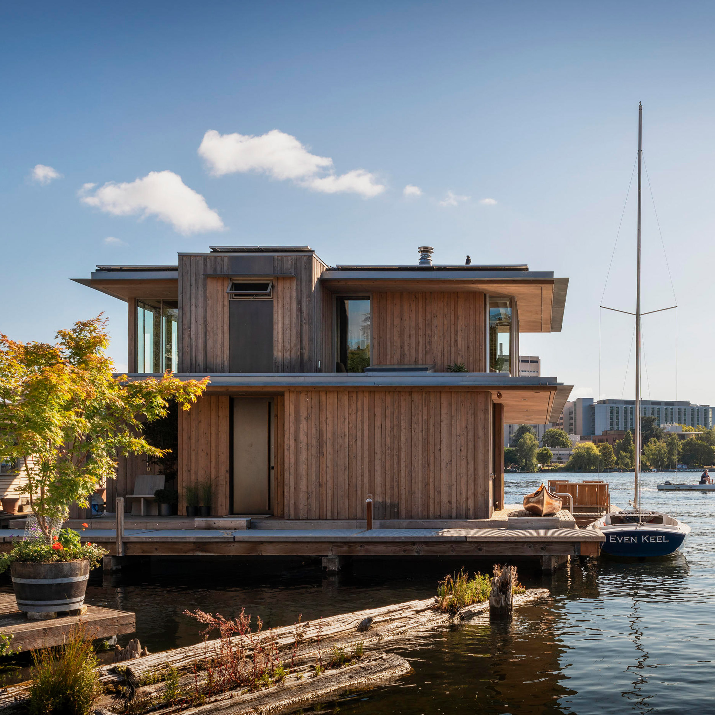 Olson Kundig creates floating Water Cabin in Seattle's Portage Bay