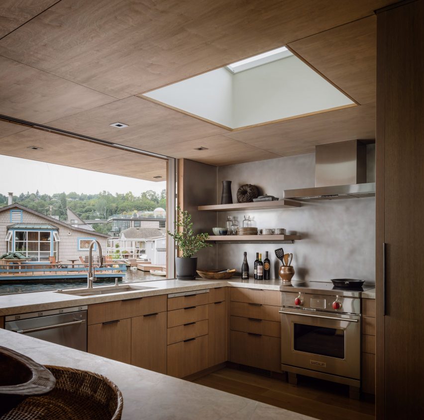 Floating home kitchen
