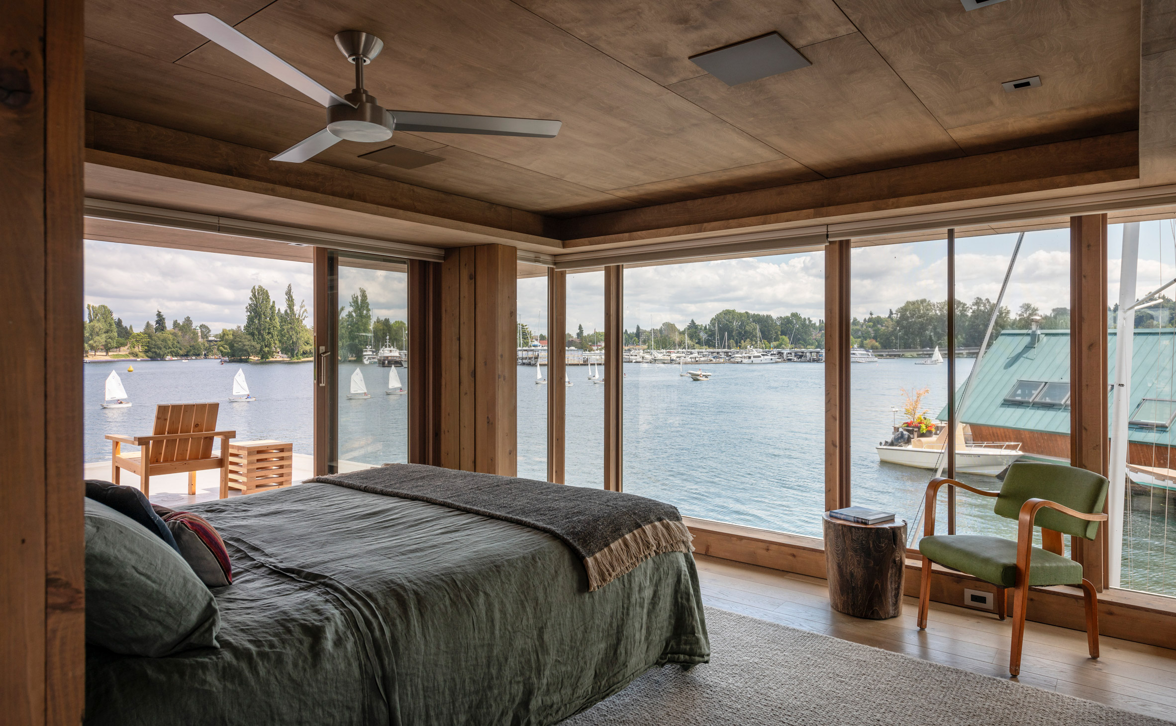 Olson Kundig creates floating Water Cabin in Seattle's Portage Bay