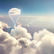 Helium balloon lifting World View spacecraft