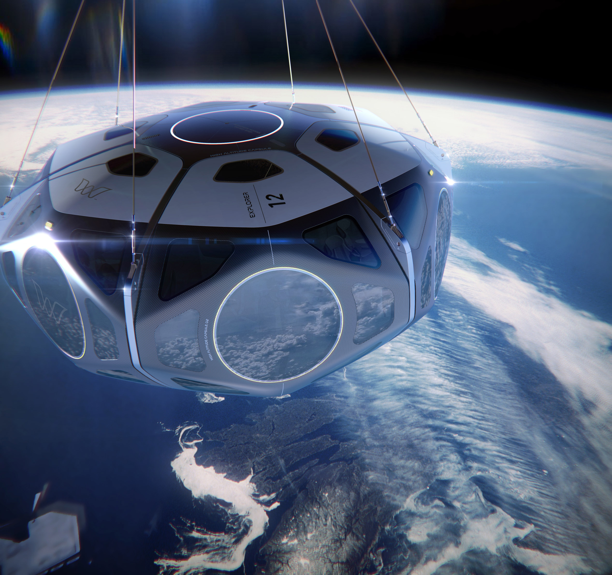 giant futuristic spaceship
