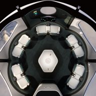Bird's-eye view of The Explorer Capsule interior