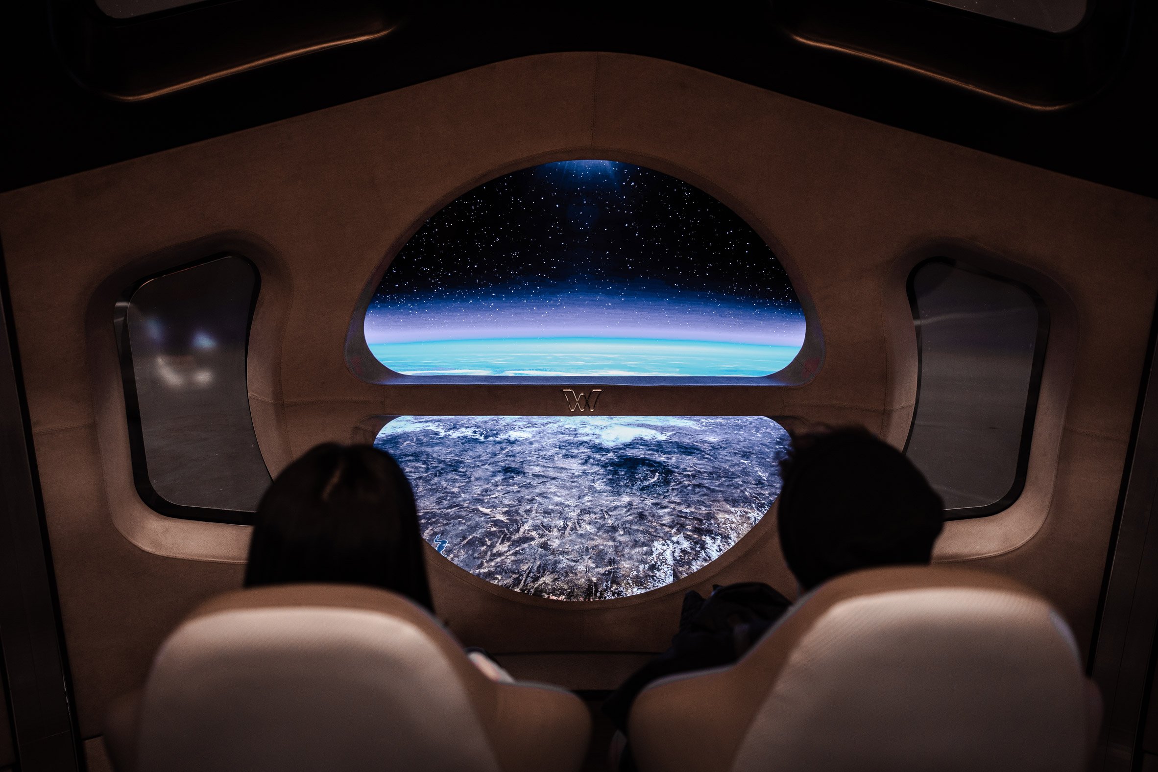 Render of view from space capsule
