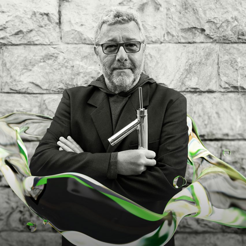 A photograph of Philippe Starck
