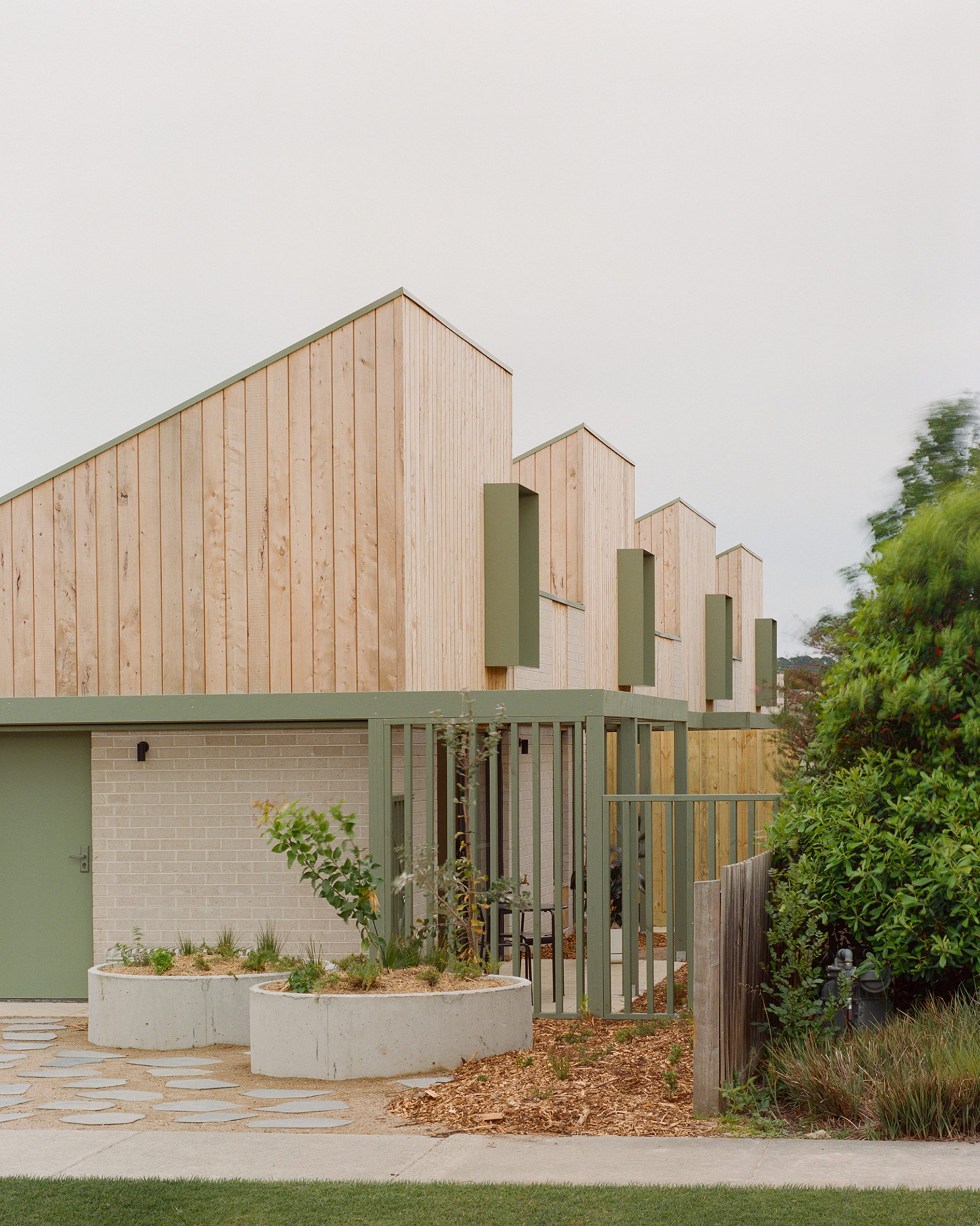 Exterior of Studio Bright's affordable housing project in Melbourne
