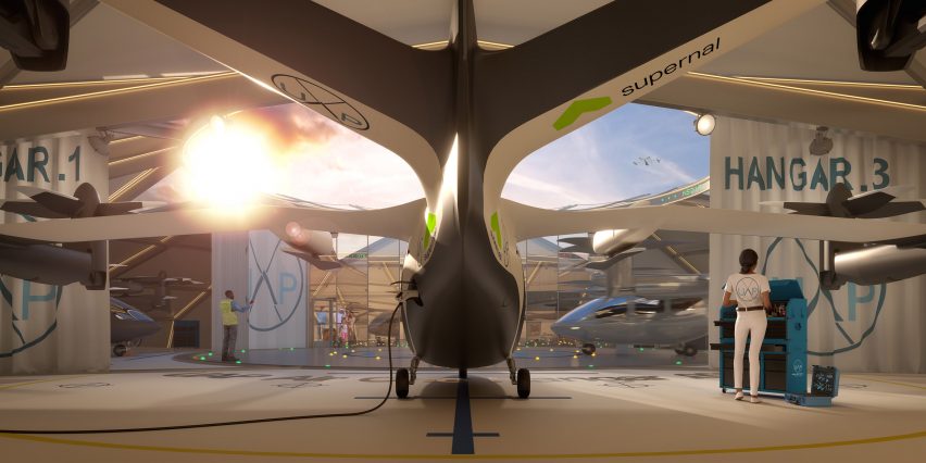 A flying taxi inside Air One