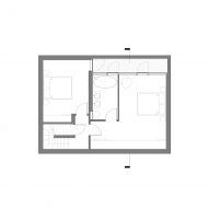 Basement plan of artist studio conversion by VATRAA