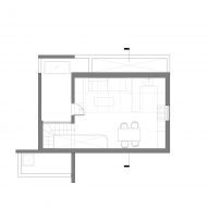 Ground floor plan of artist studio conversion by VATRAA