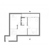 First floor plan of artist studio conversion by VATRAA