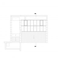 Roof plan of artist studio conversion by VATRAA
