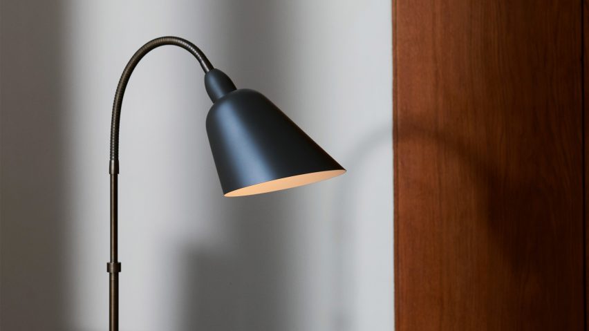 Stone grey Bellevue lamp by &Tradition