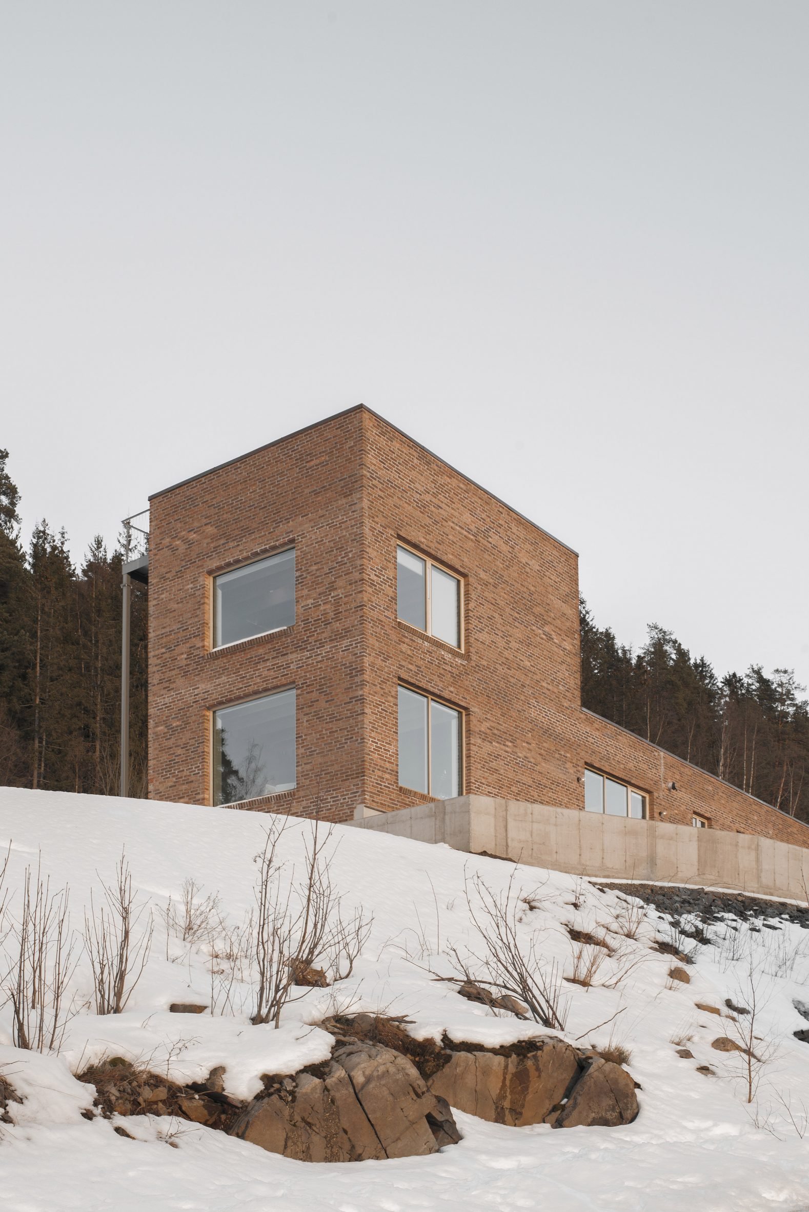 Brick-clad house in Norway