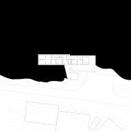 Lower floor plan of Brickhouse with Tower by Sanden+Hodnekvam Arkitekter