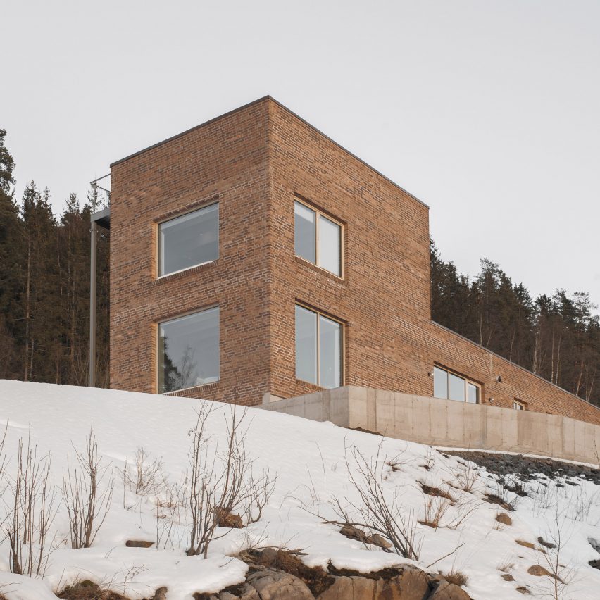 Brick-clad house in Norway