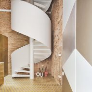 Four-storey spiral staircase forms focal point of BSP20 House in Barcelona