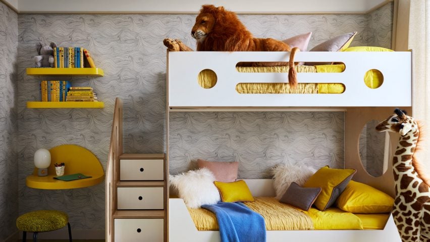 Space Saving Loft Beds And Bunk, Kid Bunk Bed With Drawers