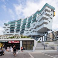 ElasticoFarm and Bplan Studio design arc-shaped block of holiday apartments in Italy
