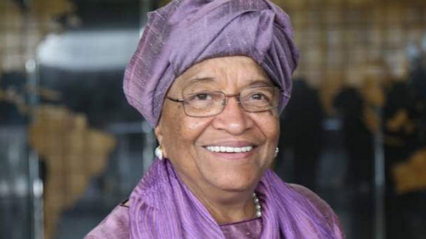 Liberia's former president Ellen Johnson Sirleaf