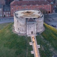 Hugh Broughton Architects adds viewing deck to restored 13th-century tower