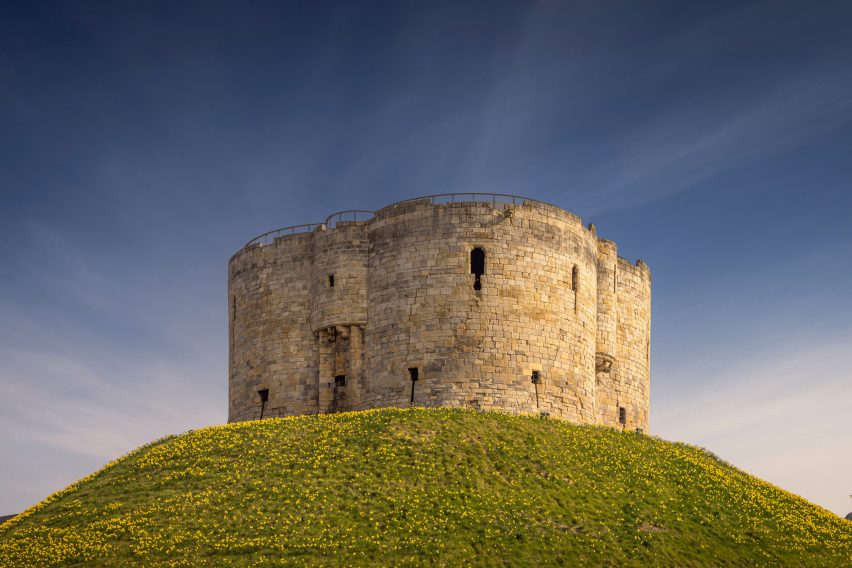 Rear of Clifford's Tower on top of the mound