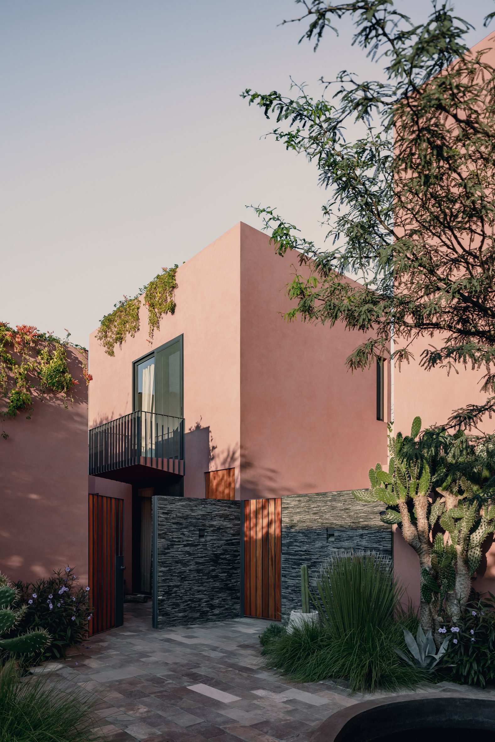 Ian Pablo Amores completes all-pink hotel in San Miguel de Allende