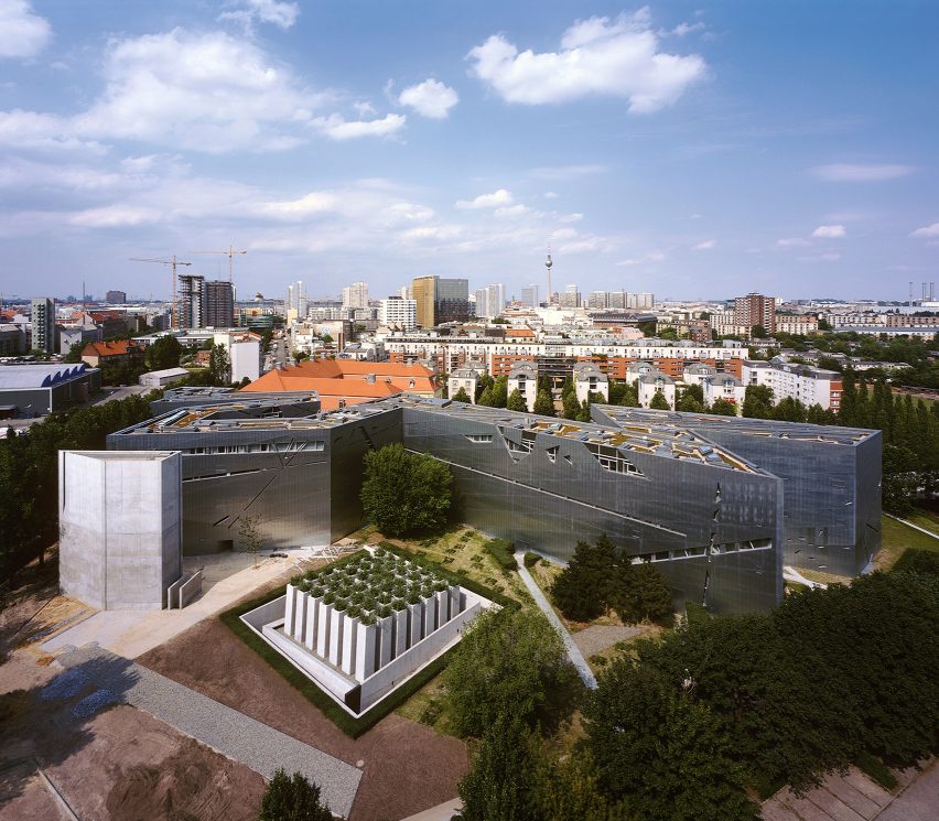 Aerial view of Jewish Museum Berlin by Daniel Libeskind
