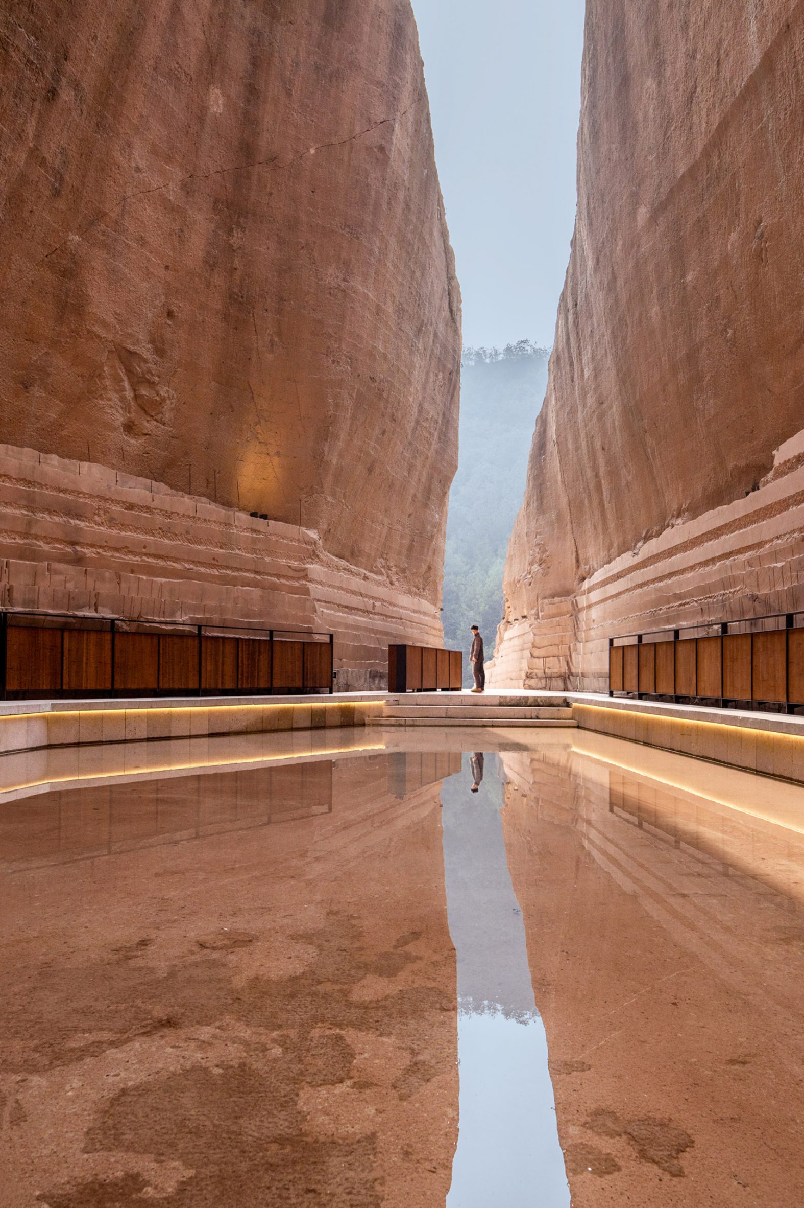 DnA_Design and Architecture has transformed a series of stone quarries into cultural spaces